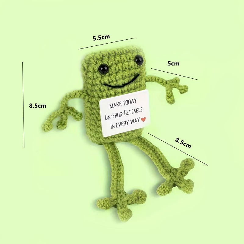 Cute Handwoven Positive Energy Ornaments Handmade Crochet Support Emotional Home Workplace Decor,Best Friend To Your Friend And Lovers