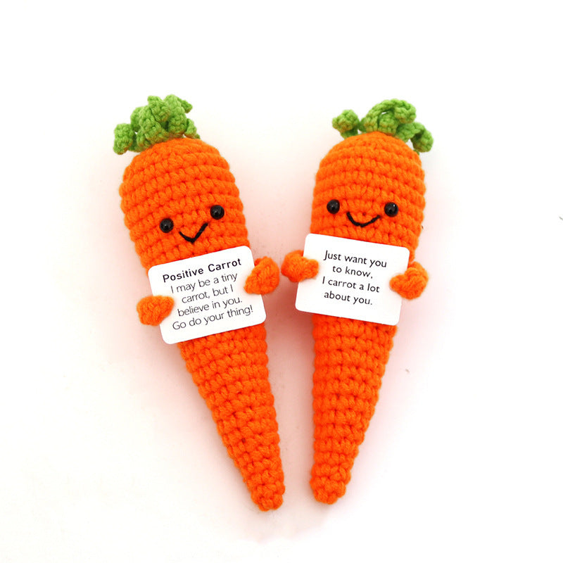 Cute Handwoven Positive Energy Ornaments Handmade Crochet Support Emotional Home Workplace Decor,Best Friend To Your Friend And Lovers